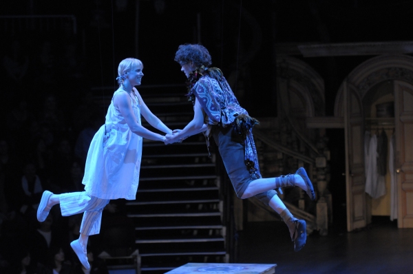 Abby Ford as Wendy & Nate Fallows as Peter Pan (Photo by Kevin Berne) Photo